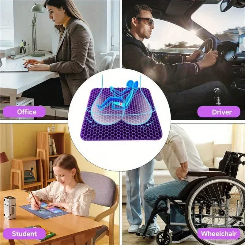 젤 소재의 좌석 쿠션 1개, 통기성이 좋은 벌집 모양  - Office Stool 리뷰 및 가격