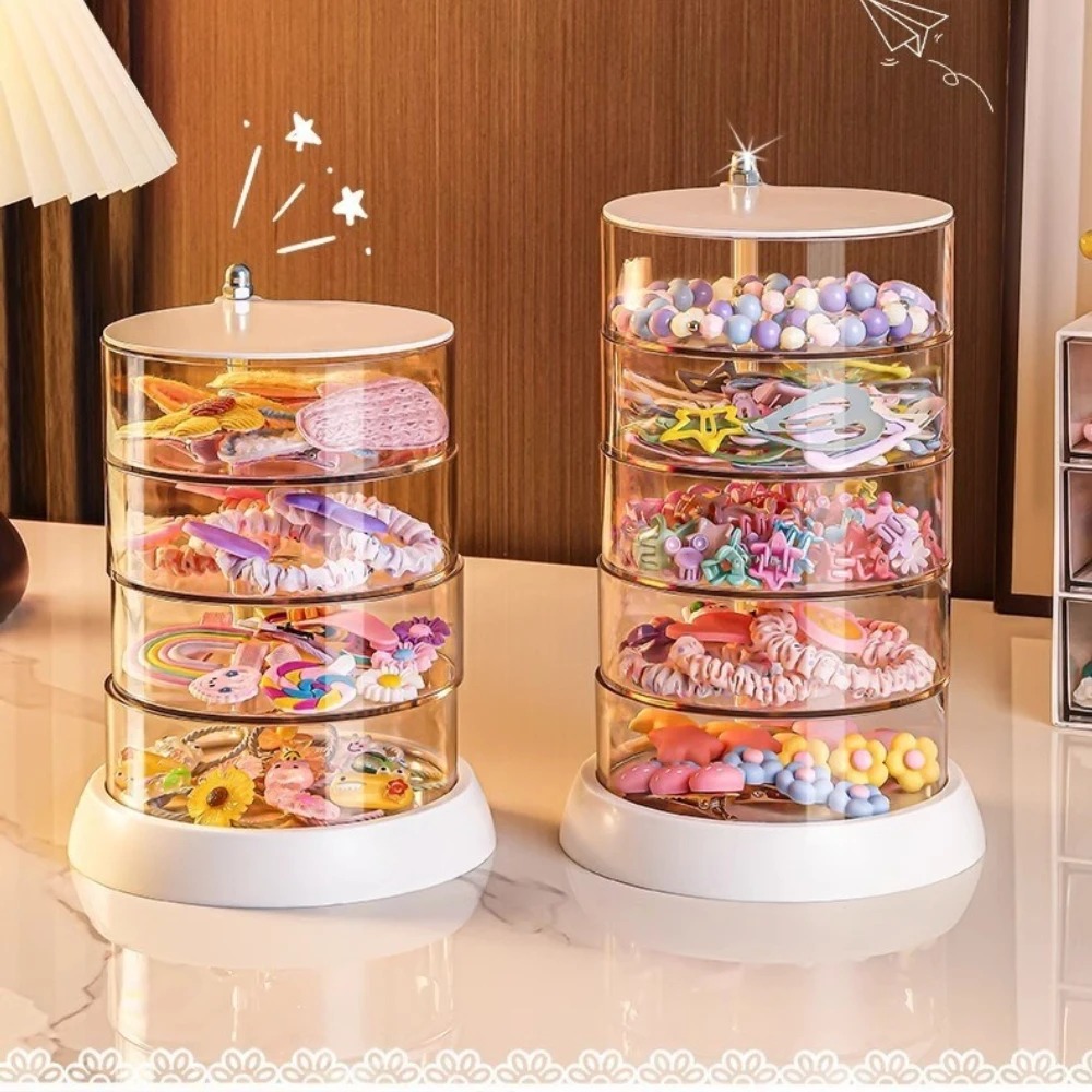 360도 회전 투명 헤어 액세서리 정리함, 컴팩트 플라 - Desk Organizer 리뷰 및 가격
