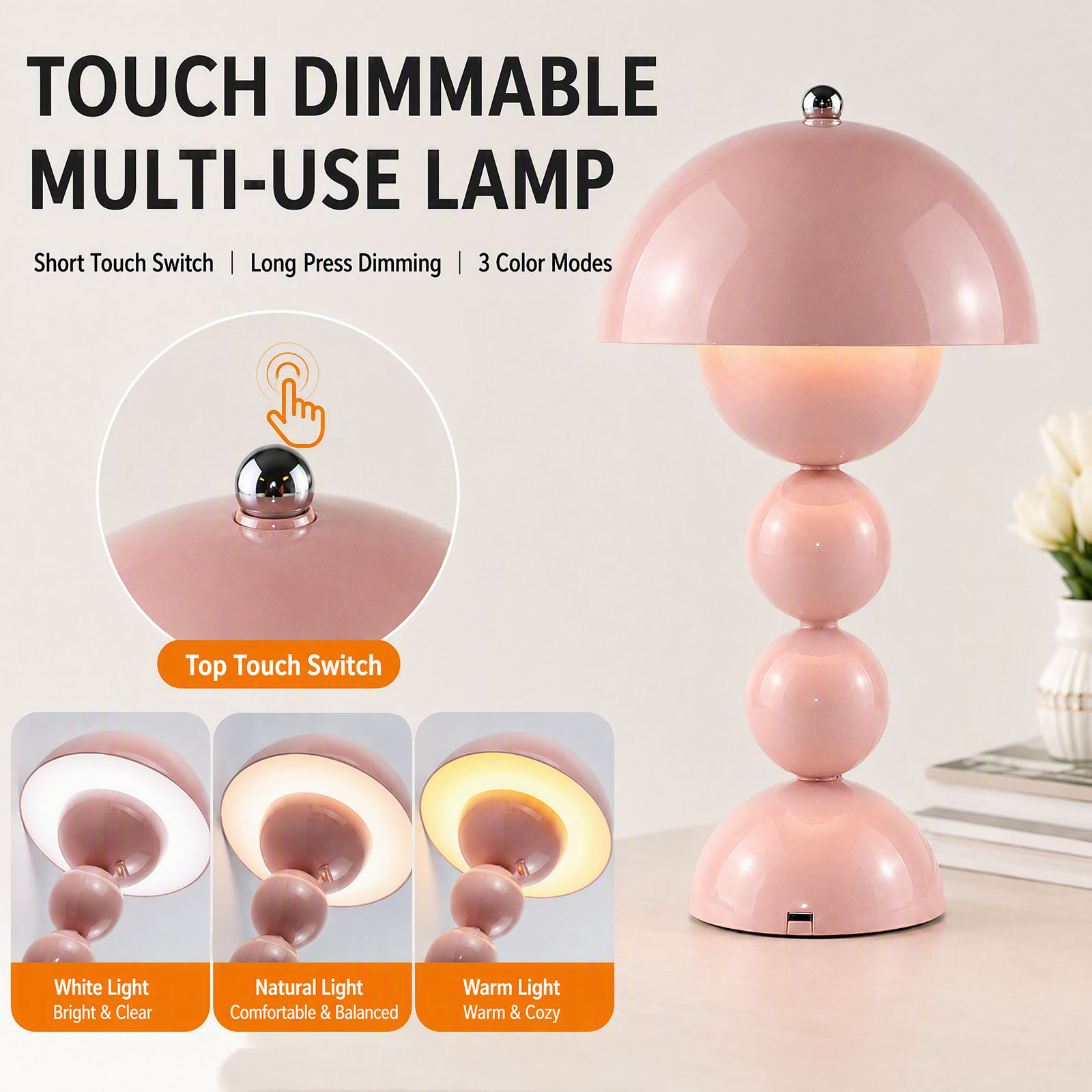 USB 버섯 모양 LED 테이블 램프, 3가지 색상 모 - Desk Lamp 리뷰 및 가격