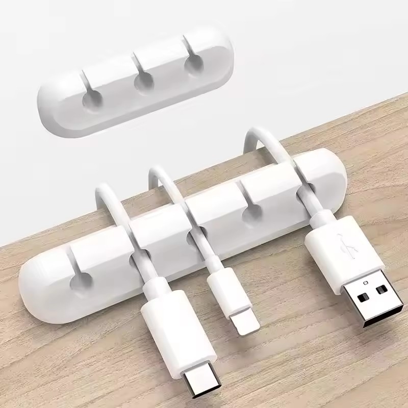 실리콘 USB 케이블 클립 와인더 정리기 원형 충전기  - Desk Organizer 리뷰 및 가격