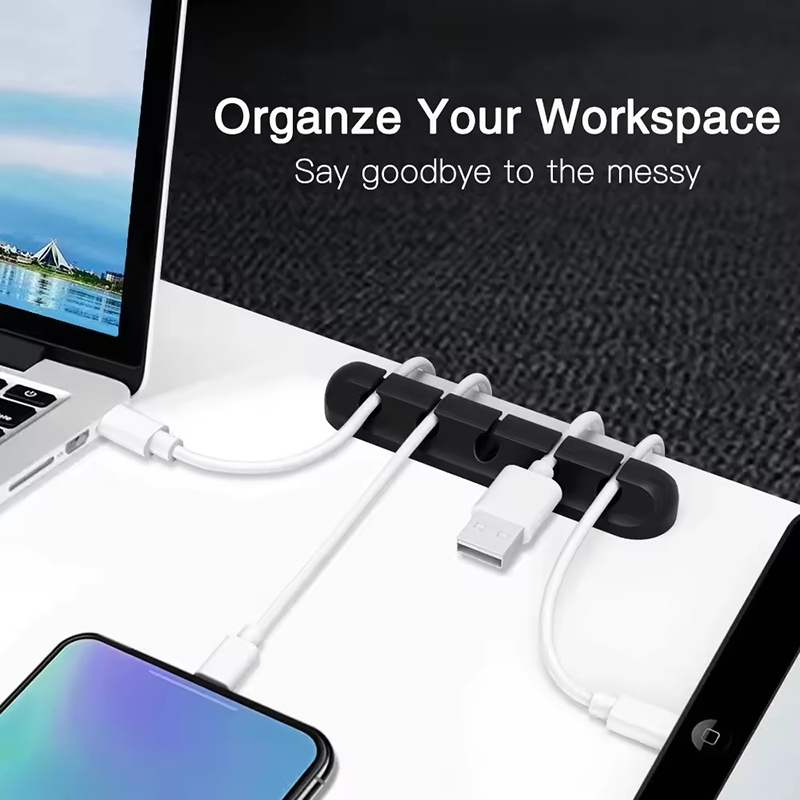 실리콘 USB 케이블 클립 와인더 정리기 원형 충전기  - Desk Organizer 리뷰 및 가격