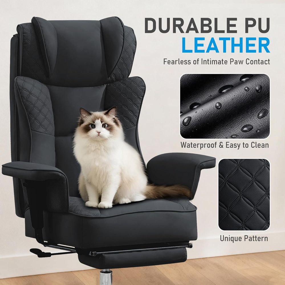 크고 키가 큰 Oice 의자, 발 받침대가 있는 인체공 - Office Chair 리뷰 및 가격