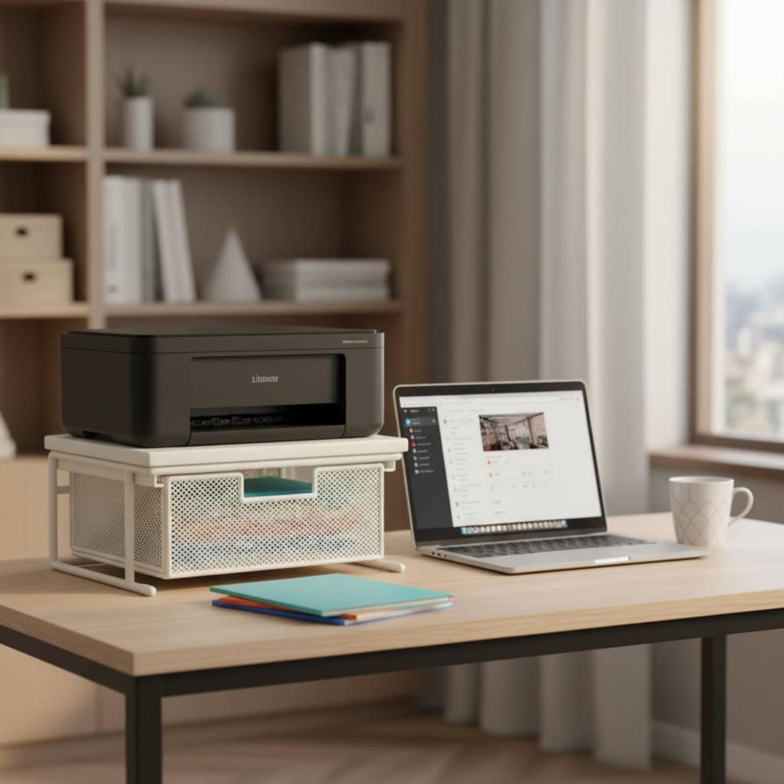 서랍형 수납공간이 있는 프린터 스탠드, 공간 절약형 데 - Printer Stand 리뷰 및 가격