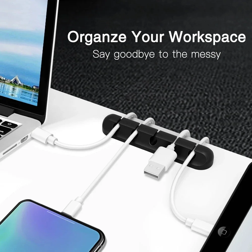 실리콘 USB 케이블 정리기 USB 충전 케이블 와인더 - Desk Organizer 리뷰 및 가격