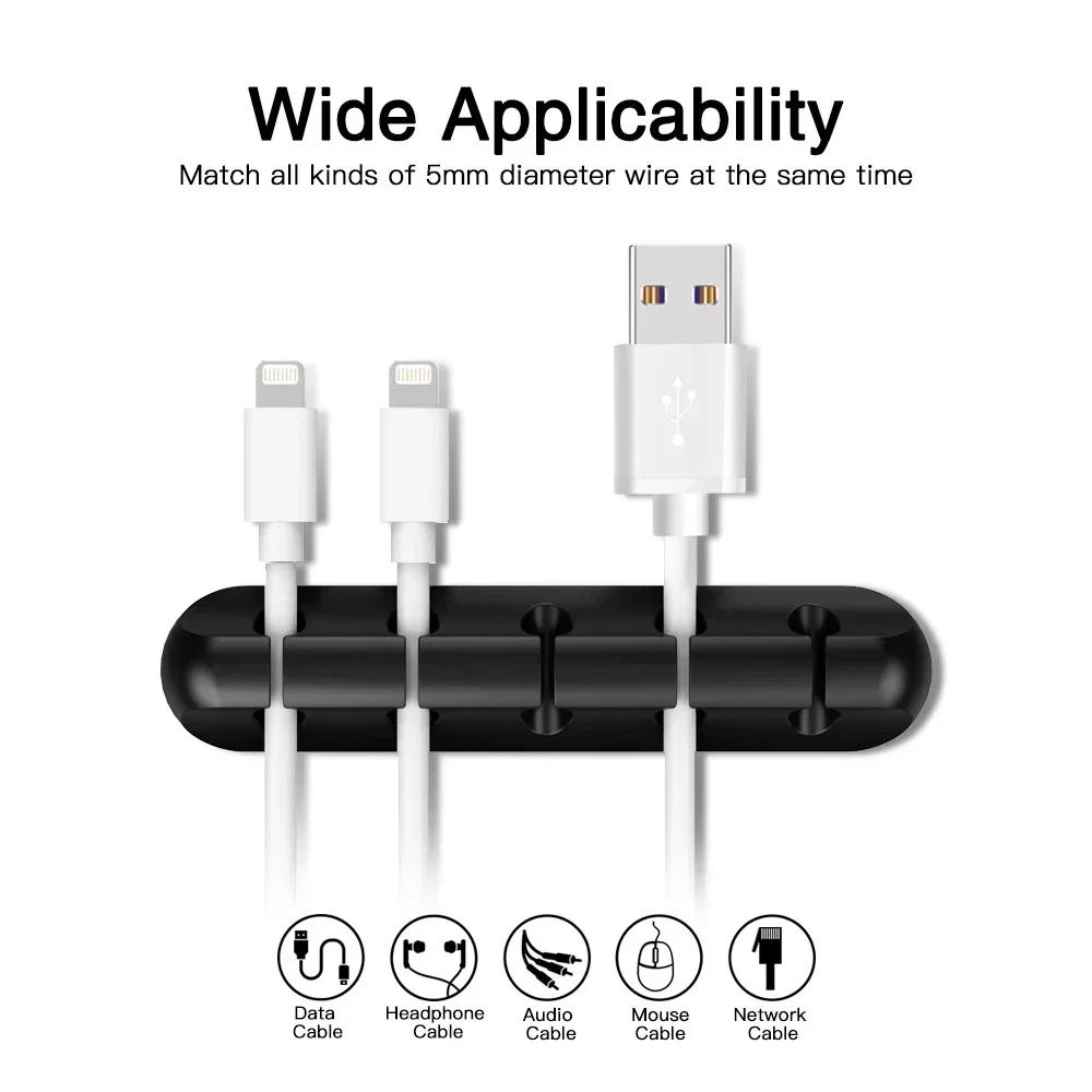 실리콘 USB 케이블 정리대, USB 충전 케이블 정리 - Desk Organizer 리뷰 및 가격