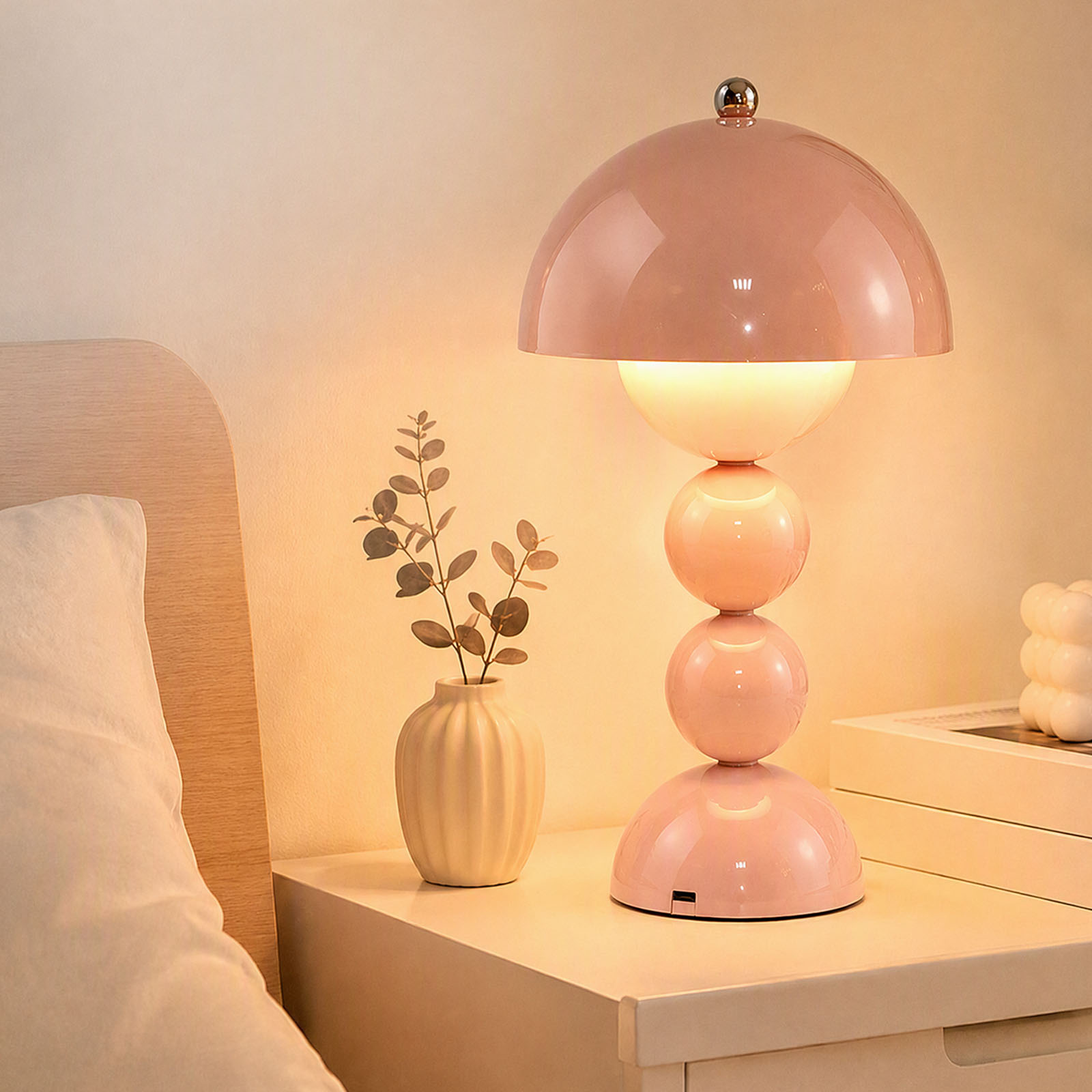 빈티지 스타일의 버섯 모양 테이블 램프, USB LED - Desk Lamp 리뷰 및 가격